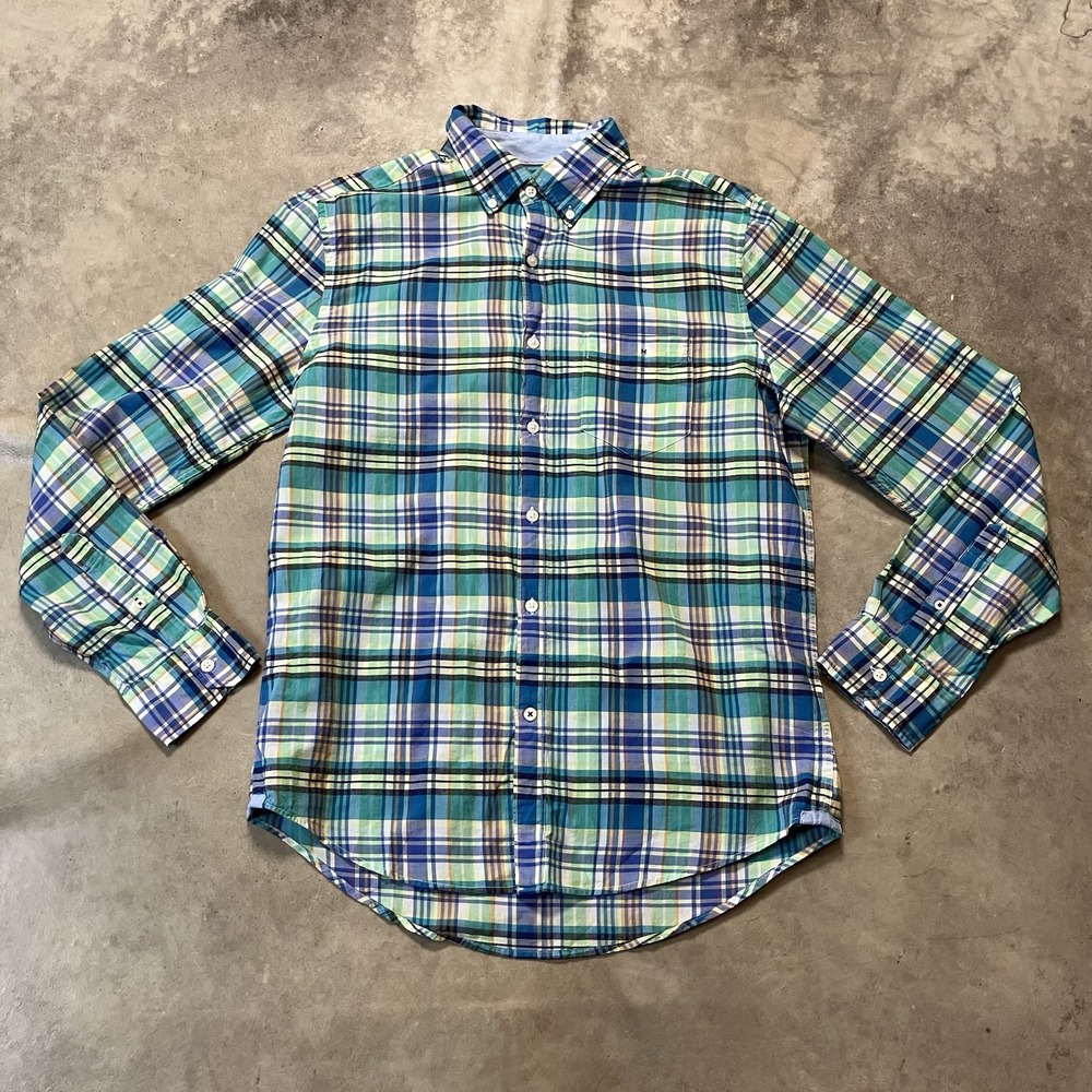 American Eagle Shirt Mens Size Medium‎ Classic Fit Classic Fit Plaid Multicolor